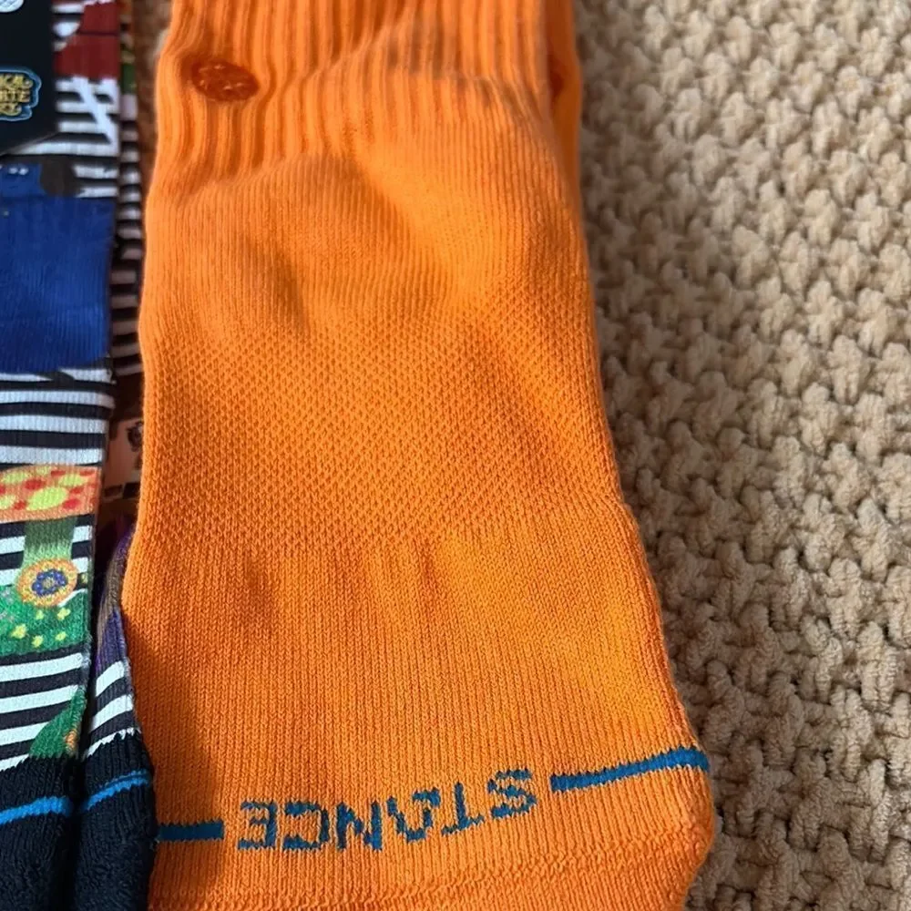 3 Pairs Stance Youth Size Medium(11-2) Crew Casual Socks